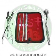 Hegar uterine dilator 3 pieces set, 5-6, 7-8, 15-16, pinwheel, mathieu speculum