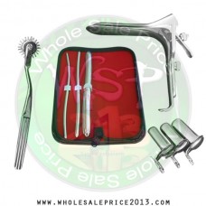 Hegar uterine dilator 3 pieces set, 5-6, 7-8, 15-16, pinwheel, grave large, collin 3pcs