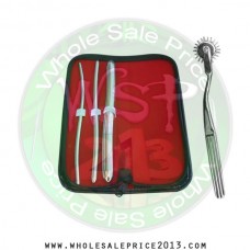 Hegar uterine dilator 3 pieces set, 5-6, 7-8, 15-16, wartenberg pinwheel
