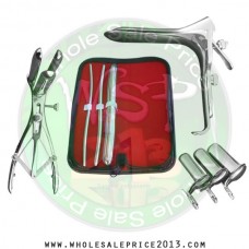 Hegar uterine dilator 3 pieces set, 5-6, 7-8, 17-18, mathieu speculum, grave large, collin 3pcs