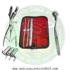 Hegar uterine dilator 3 pieces set, 5-6, 7-8, 17-18, pinwheel, mathieu, collin 3pcs