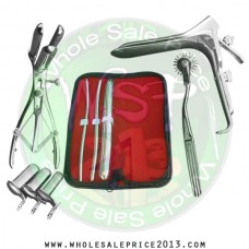 Hegar uterine dilator 3 pieces set, 5-6, 7-8, 17-18, pinwheel, mathieu, grave small, collin 3pcs