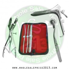 Hegar uterine dilator 3 pieces set, 5-6, 7-8, 17-18, pinwheel, mathieu, grave small