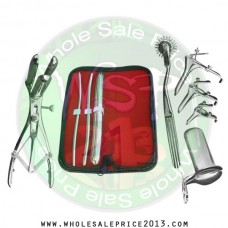 Hegar uterine dilator 3 pieces set, 5-6, 7-8, 17-18, grave 3pcs, collin medium