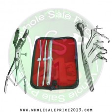 Hegar uterine dilator 3 pieces set, 5-6, 7-8, 17-18, pinwheel, mathieu, grave 3pcs