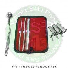 Hegar uterine dilator 3 pieces set, 5-6, 7-8, 17-18, pinwheel, collin 3pcs