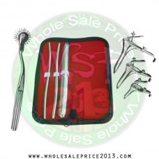 Hegar uterine dilator 3 pieces set, 5-6, 7-8, 17-18, pinwheel, grave 3pcs
