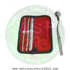 Hegar uterine dilator 3 pieces set, 5-6, 7-8, 17-18, wartenberg pinwheel