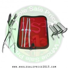 Hegar uterine dilator 3 pieces set, 5-6, 7-8, 9-10, mathieu speculum, collin 3pcs