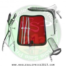 Hegar uterine dilator 3 pieces set, 5-6, 7-8, 9-10, mathieu speculum, grave large, collin large