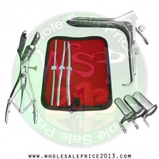 Hegar uterine dilator 3 pieces set, 5-6, 7-8, 9-10, mathieu speculum, grave large, collin 3pcs