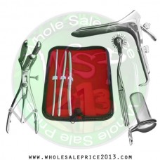 Hegar uterine dilator 3 pieces set, 5-6, 7-8, 9-10, pinwheel, mathieu, grave large, collin large