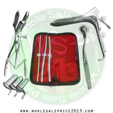 Hegar uterine dilator 3 pieces set, 5-6, 7-8, 9-10, pinwheel, mathieu, grave large, collin 3pcs