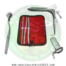 Hegar uterine dilator 3 pieces set, 5-6, 7-8, 9-10, pinwheel, grave small, collin large