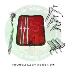 Hegar uterine dilator 3 pieces set, 5-6, 7-8, 9-10, pinwheel, grave 3pcs, collin 3pcs