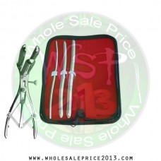 Hegar uterine dilator 3 pieces set, 5-6, 9-10, 11-12, mathieu speculum